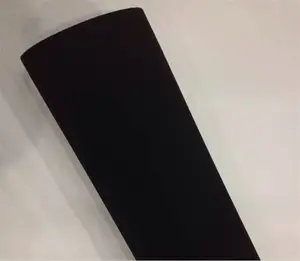 1.35*15m Auto Vinyl Rolls Black Fabric Velvet Vinyl Car Wrap