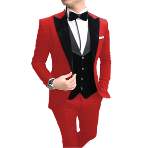 <span class=keywords><strong>2022</strong></span> traje de negocios de tres piezas para hombre para <span class=keywords><strong>novio</strong></span> y padrino traje de baile de boda de talla grande con cremallera de un solo pecho - Product Image 1
