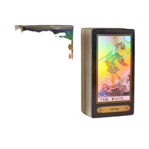 Cartes <span class=keywords><strong>de</strong></span> tarot personnalisées en gros avec estampage à chaud doré, cartes <span class=keywords><strong>de</strong></span> tarot en papier personnalisées uniques sur le thème du <span class=keywords><strong>domaine</strong></span> divin, fournisseur <span class=keywords><strong>de</strong></span> fabricants - Product Image 1