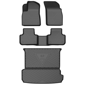 Joryee TPE Liner alfombra 3D alfombrilla para suelo de coche maletero alfombrillas para coche piezas de coche para <span class=keywords><strong>Audi</strong></span> <span class=keywords><strong>Q7</strong></span> 2016-2025 5 asientos 2018 accesorio <span class=keywords><strong>Interior</strong></span> - Product Image 1