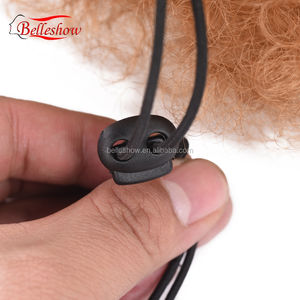 Perruque queue de cheval Afro synthétique lisse et crépue — noble, <span class=keywords><strong>chignon</strong></span> de <span class=keywords><strong>cheveux</strong></span> longs pour femmes, queue de cheval, <span class=keywords><strong>cheveux</strong></span> YAKI de 22 pouces, offre spéciale - Product Image 4