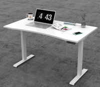 Table élévatrice en métal de bureau réglable en hauteur électrique moderne pour le travail à domicile Meubles élégants