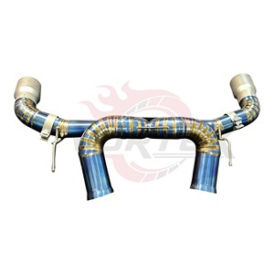 Escape de Titanio Vortex para McLaren GT Performance Catback Edición Track Azul Quemado con Tubo en X y Tubo Recto - Product Image 3