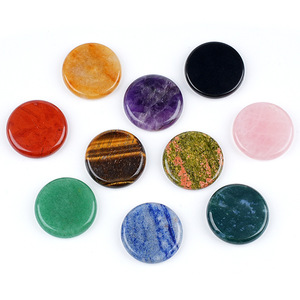 <span class=keywords><strong>Pierre</strong></span> de palmier ronde en agate de cristal polie de 25 mm, stimulant l'énergie, pour la décoration intérieure et l'artisanat - Product Image 6