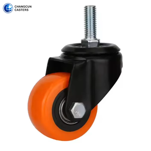 1.5 2 2.5 Inch Pvc Wielwielen Draaibare Bovenplaat Schroefdraad Castor Trolley Wielen Met Lichte Meubelwielen - Product Image 2