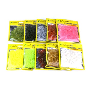 HENGJIA 50 pz/sacchetto <span class=keywords><strong>Esche</strong></span> Artificiali Morbide in Silicone PVC a Coda a T per <span class=keywords><strong>Bass</strong></span>, Marlin, Orate, Acqua Salata, Fiumi, Laghi e Torrenti - Product Image 6