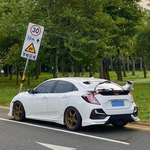 Pour Honda Civic 2016 2017 2018 2019 2020 10e génération FK7 hayon aileron arrière type-r Style Tuning toit aile coffre lèvre décoration - Product Image 3