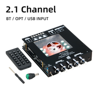 Amplificateur de puissance numérique Bluetooth 2.1 canaux, amplificateur audio pour caisson de basses Hifi 12-32V