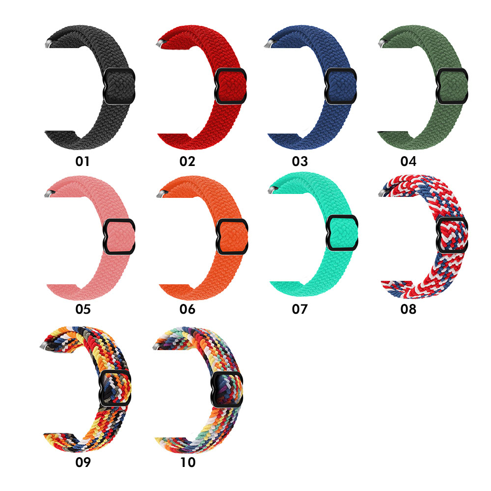 Nylon Braided Loop Women Men Elastic Watch Replacement Band Strap for Google Pixel Adjustable Wristband