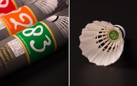 Volants de badminton professionnels RSL DTL-83 en plumes naturelles de haute qualité, durables, pack de 12 (5g), écologiques, pour la compétition