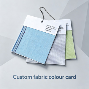 Nuancier textile personnalisé avec logo, classeur de cartes de couleurs de tissu, vente en gros, <span class=keywords><strong>carte</strong></span> d'impression de couleur de tissu personnalisée - Product Image 1