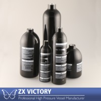 ZX 10ci 13ci 22ci 26ci 30ci 48ci Réservoir de Paintball 3000psi HPA Cylindre CO2 PCP Airsoft Pin Valve TPED/TUV/ISO Aluminium