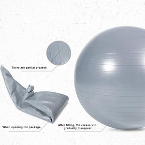Pelota de Yoga Antiexplosión de 55cm, Color Morado, con Logotipo, para Ejercicio y Equilibrio, Venta al Por Mayor - Product Image 4