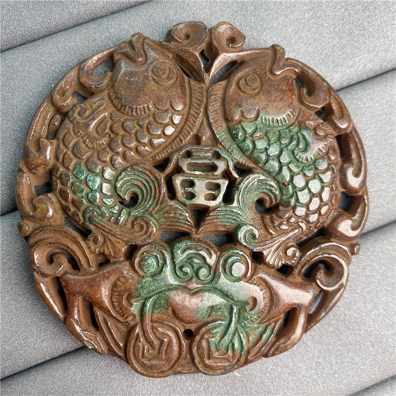 Wholesale Natural Gemstone Hand Carved Dragon Jade Pendants