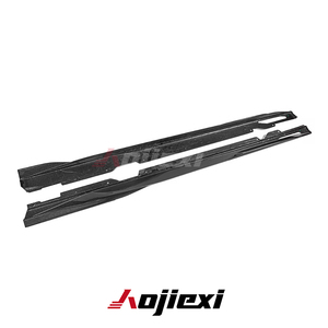 Gonna laterale in fibra di carbonio stile SQ per <span class=keywords><strong>BMW</strong></span> <span class=keywords><strong>4</strong></span> <span class=keywords><strong>serie</strong></span> G26 <span class=keywords><strong>4</strong></span> porte 2021 + <span class=keywords><strong>Gran</strong></span> Coupr paraurti laterale Splitter Kit corpo di alta qualità - Product Image 4