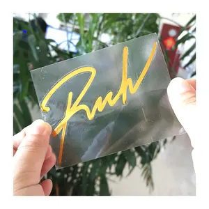 Top Quality Self Adhesive Customized Printing Transparent Stamping Gold Foil Stickers