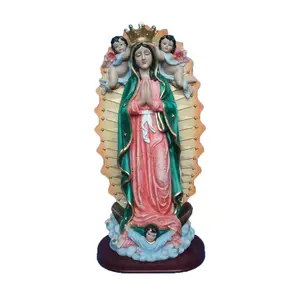사용자 정의 수지 공예 성모 마리아 장식 크리 에이 티브 수지 어머니 예수 천사 자비 동상