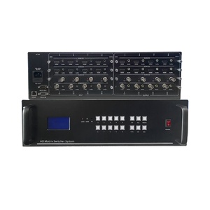 Matrice vidéo modulaire 4K30Hz 16x16 avec fonction mur vidéo, support HDMI, DVI, VGA, SDI, entrées et sorties mixtes - Product Image 1