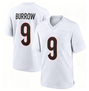 Maillot de football en promotion, tailles S-3XL # 9 Burrow # 1 Maillot brodé Chase pour hommes Cincinnati - Product Image 2