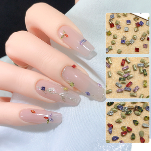 50pcs Shining Mini Nail Zircon đồ trang sức đầy màu sắc hỗn hợp Horse Eye Sharp đáy kim cương Nail AR Charms - Product Image 6