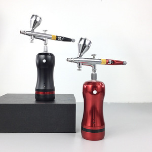 ชุดแอร์บรัชพร้อมพอร์ต USB แบบพกพา ระบบป้อนสีแบบ Dual Action Gravity Feed สำหรับงานศิลปะ ภาพวาด และตกแต่งเค้ก - Product Image 2