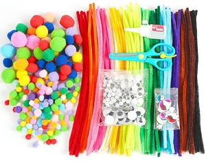 Jihe Bán Chạy Tự Làm Trẻ Em Nghệ Thuật Hàng Thủ Công Cung Cấp Kit <span class=keywords><strong>Mega</strong></span> Jar Ống Chất Tẩy Rửa Pompoms Nhựa Bền Cho Trẻ Em Sáng Tạo Cho Một Mazon - Product Image 5