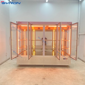 <span class=keywords><strong>Vitrine</strong></span> commerciale pour fleurs, réfrigérateur à porte vitrée, réfrigérateur pour fleurs, couleur blanche, quatre portes - Product Image 2