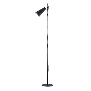 Lampadaire LED minimaliste en métal <span class=keywords><strong>noir</strong></span> abat-jour conique réglable Design <span class=keywords><strong>scandinave</strong></span> pour salon nordique lecture éclairage d'angle - Product Image 1