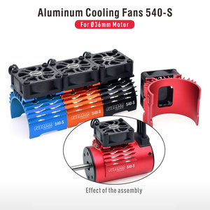 Surpass Hobby 540 ventilateur de refroidissement de moteur en métal électrique 36mm Double ventilateurs froids dissipateur de chaleur costume pour tous les modèles de voitures 1/8 1/10 pièces RC - Product Image 6