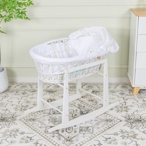 Nouveau support de panier de moïse à bascule <span class=keywords><strong>en</strong></span> bois pour berceaux de bébé - Product Image 2