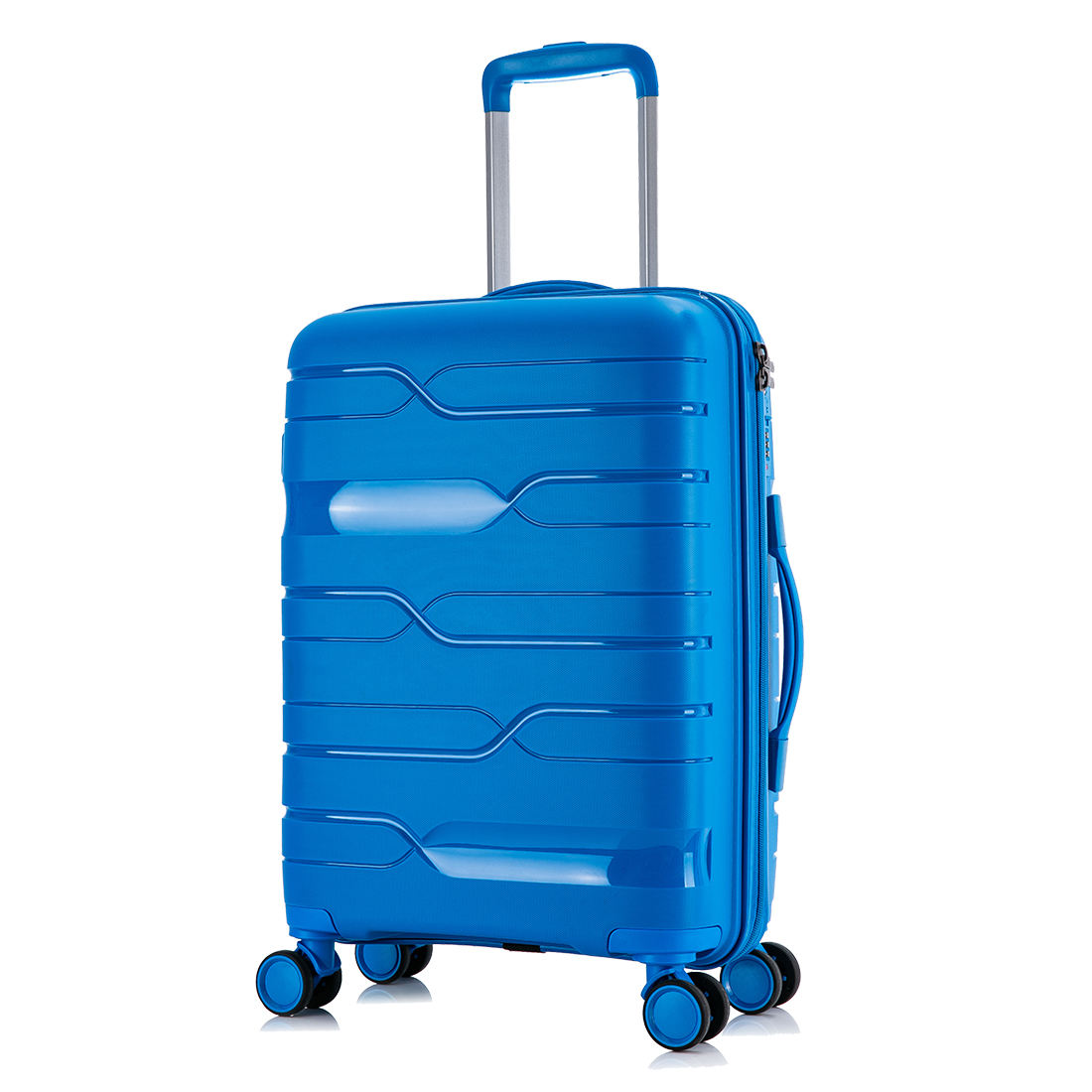 Tas Bagasi Pp Troli Rangka Ritsleting Plastik, Koper Pp Desain