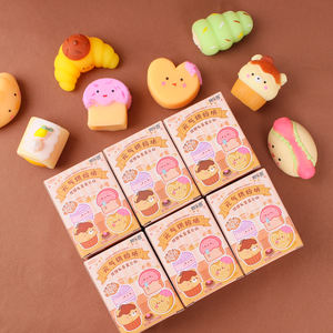 ของเล่นบีบโมจิ TPR น่ารักรุ่นใหม่ล่าสุด ของเล่นบีบขนาดเล็ก บรรเทาความเครียด ขนมปังฝรั่งเศส ของตกแต่งครัว ของเล่นแปลกใหม่สำหรับเด็ก - Product Image 1