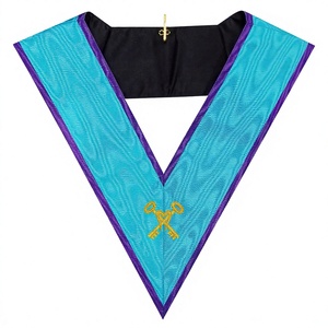 Cuello de oficial de ropa Masonic Regalia para Memphis Misraim Rite Accesorio de rango de tesorero - Product Image 1