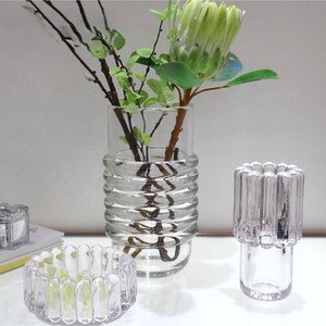 Rubber glass <b>vase</b> irregular artistic bottle neck horizontal <b>vase</b> living room <b>decoration</b> <b>vase</b> - Product Image 2