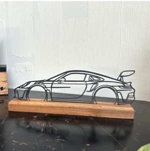 Decorazione da Parete Moderna in Metallo a Forma di Auto, Ornamento da Tavolo, Decorazione Murale, Regalo per Amanti delle Auto, <span class=keywords><strong>Arredamento</strong></span> Minimalista per la <span class=keywords><strong>Casa</strong></span> - Product Image 1