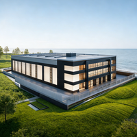 Edificio Prefabricado de Acero para Almacén, Cobertizo de Almacenamiento Industrial Ligero y Taller