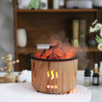Diffuseur d'arômes volcanique avec lumière simulée d'étincelles de feu, humidificateur ultrasonique portable, diffuseur d'huiles essentielles pour intérieur