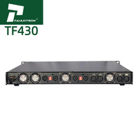 Amplificateur Paulkitson TF430 Amplificateur de puissance audio professionnel de classe D Système audio haute fidélité 4X3000w Équipement audio Amplificateurs