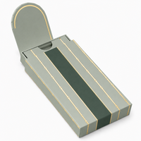 Boîte de sécurité pour enfants, entièrement en papier, sans plastique, boîte rigide en papier avec couvercle rabattable pour l'emballage de médicaments, impression personnalisée