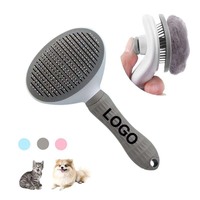 Brosse et peigne pour poils d'animaux pour chiens et chats, accessoires de toilettage pour animaux de compagnie en plastique de luxe