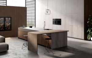 Armoires de cuisine haut de gamme personnalisées en acier inoxydable écologiques, <span class=keywords><strong>marque</strong></span> d'exposition internationale régulière, élévateur intelligent pour villa - Product Image 2