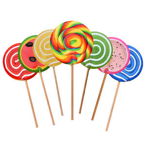 Custom Wholesale Lollipop Fruit Flavor Sweet Flower Shape Multiple Specifications Stick Halal Swirl Lollipop