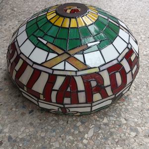 Lampe suspendue de style Tiffany pour table de billard, 59 pouces, 6 lumières, lustre en verre teinté, abat-jour rond de taille moyenne, éclairage LED, poker - Product Image 4