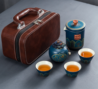 Coffret à thé vert haut de gamme, tasse rapide en céramique, service à thé Kung Fu, coffret de voyage