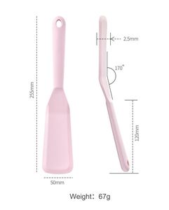 Spatule de cuisine en silicone personnalisée, fine, antiadhésive, résistante à la chaleur, pour œufs, crêpes, pizzas, hamburgers et poissons - Utilisation domestique, passe au lave-vaisselle - Product Image 2