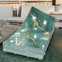 Panneau mural imperméable personnalisé avec revêtement UV, directement de l'usine, pour la décoration des bâtiments commerciaux, des hôtels, des spas, des centres commerciaux et des chambres.