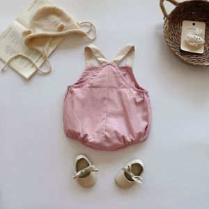 Macacão Bordado 100% Algodão para Meninas Engepapa ODM, Sem Mangas, Bonito, para Primavera e Outono - Product Image 6
