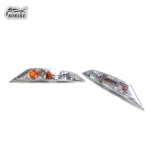 BORSKE motosiklet aydınlatma sistemi dönüş sinyal ışığı şeffaf Lens 12V pipizip 100 için ön dönüş ışıkları açtı - Product Image 5