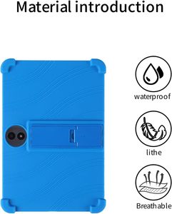 Funda Protectora para Niños para <span class=keywords><strong>TCL</strong></span> <span class=keywords><strong>TAB</strong></span> 10L LTE Gen 3 Gen 2 <span class=keywords><strong>10S</strong></span> Max 8193A 8194A 9081X, Funda de Silicona Suave con Soporte, Antigolpes para Tablet - Product Image 4