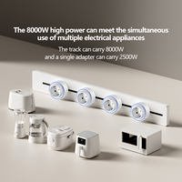 Multiprise mobile multifonctionnelle 8000W avec prises standard européennes et allemandes 16A